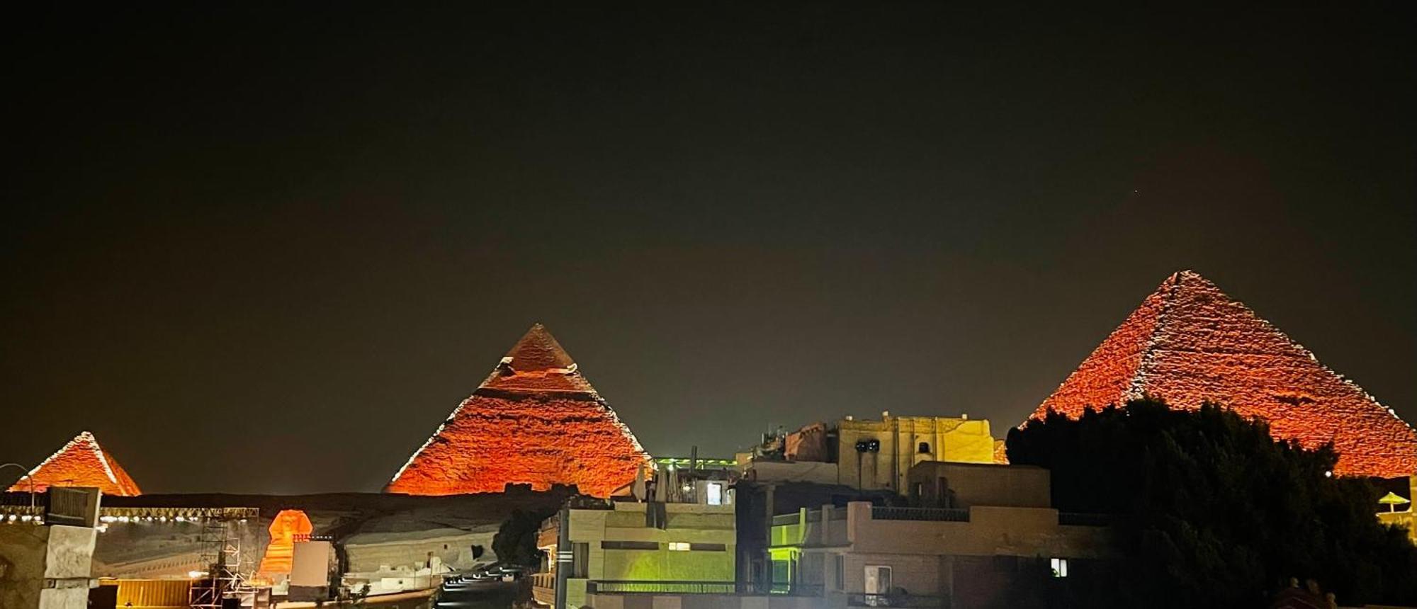 King Ali Pyramids View Inn Kafret el-Gabal Exteriör bild